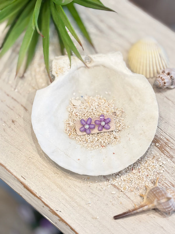 Girtyskey Select/PIERCE/purple GLITTER flower