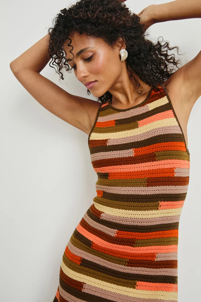 Akaya Dress Tropic Stripe