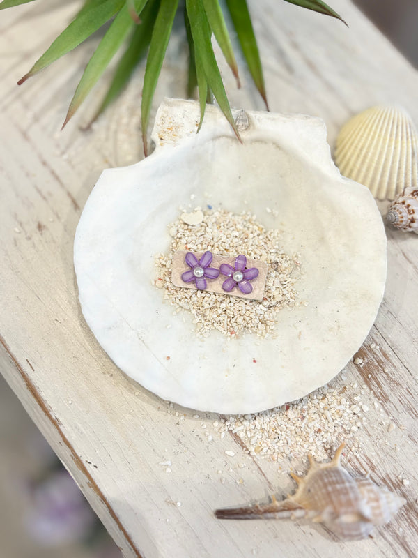 Girtyskey Select/PIERCE/purple GLITTER flower