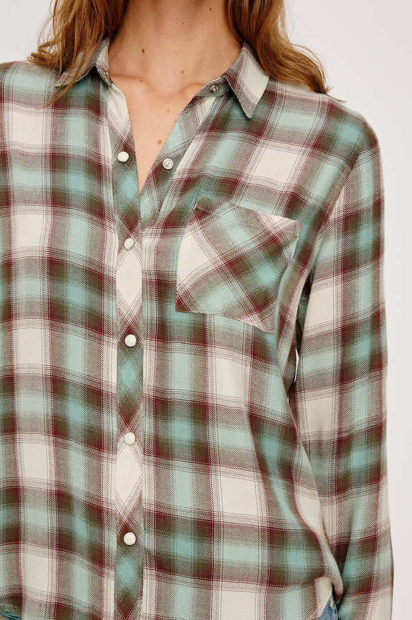 Hunter Shirt Birch Olive Teal