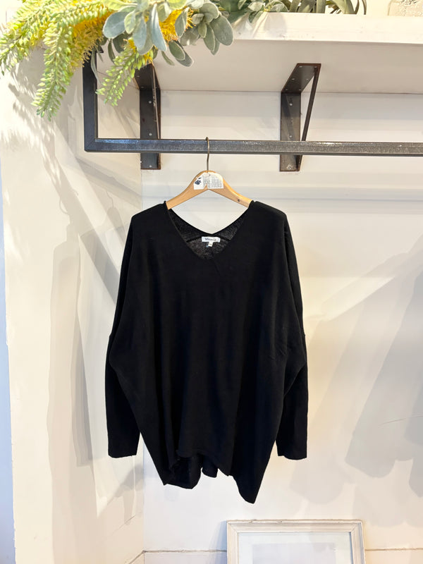MIRACLE DOLMAN KNIT /BLACK