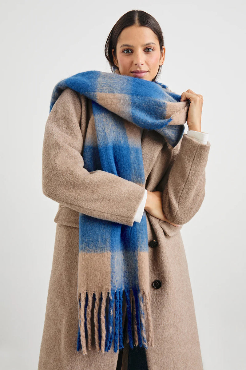 Oslo Scarf Cobalt Camel