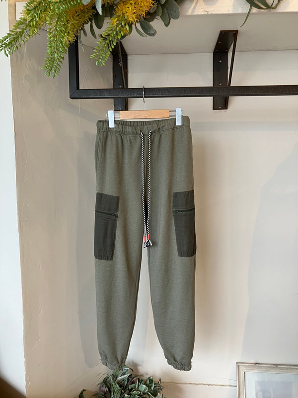 MIXED MEDIA CARGO PANT FERN FER