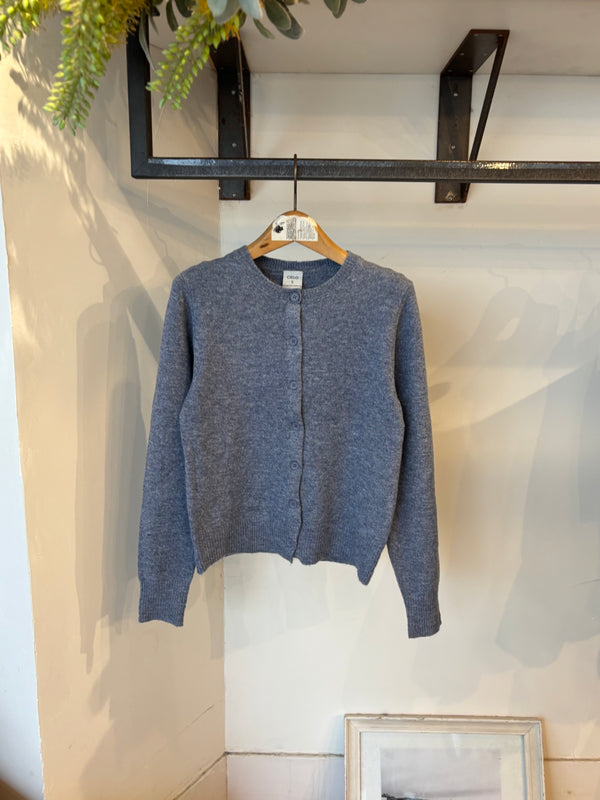 CIELO Knit cardigan /gray BLUE