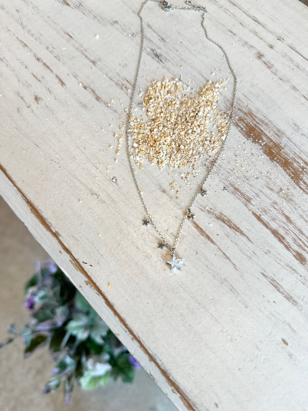 Girty's Key Select/ STARS silver necklace