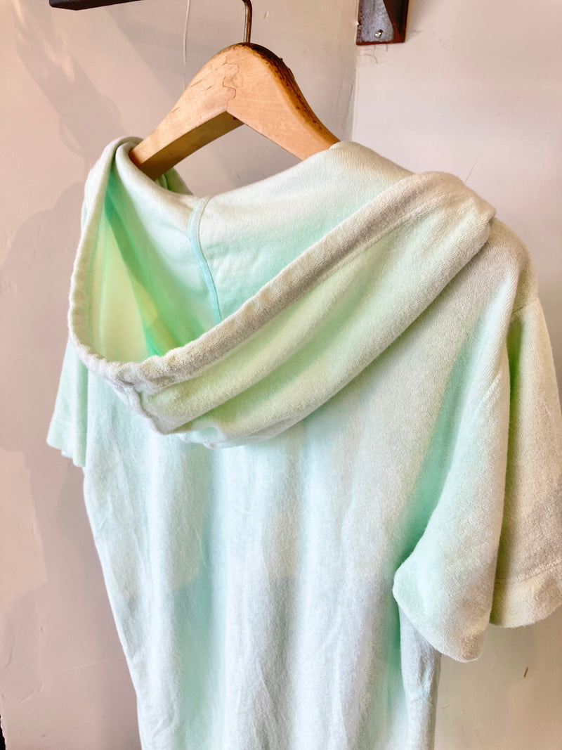 LOOP TERRY HOODIE DRESS ELECTRIC LEMON ELLE