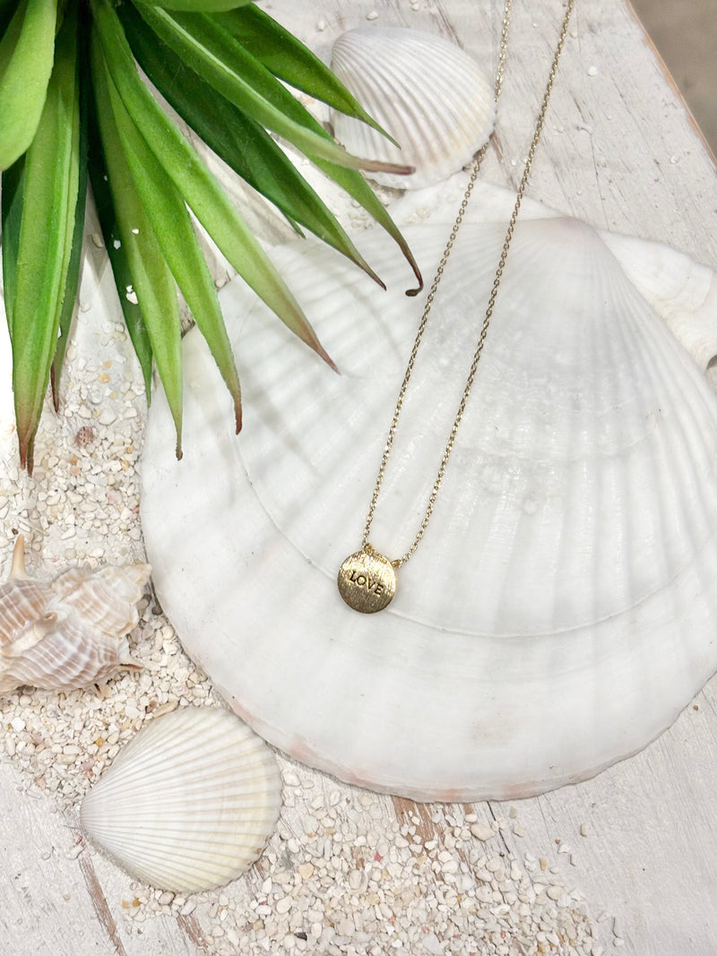 Girty's Key select necklace /LOVE coin