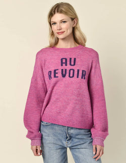 WOMEN'S AU REVOIR INSARSIA SWEATER IN FUSCIA GEM