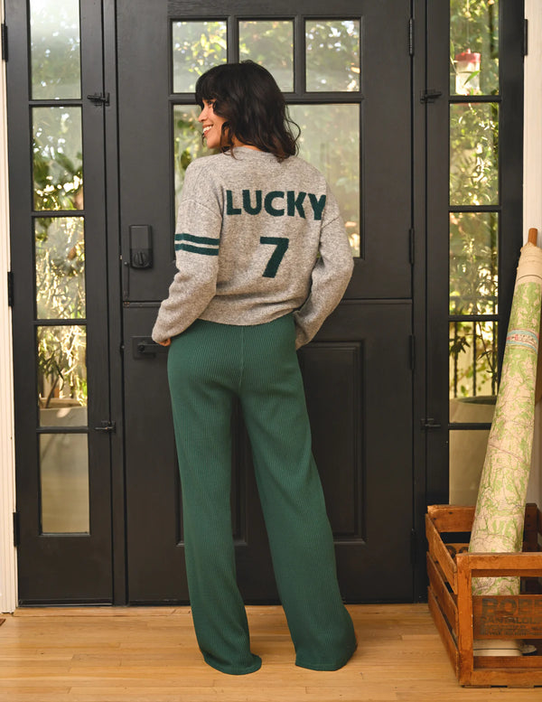 WOMEN'S FLARE LOUNGE PANT IN RAINFOREST