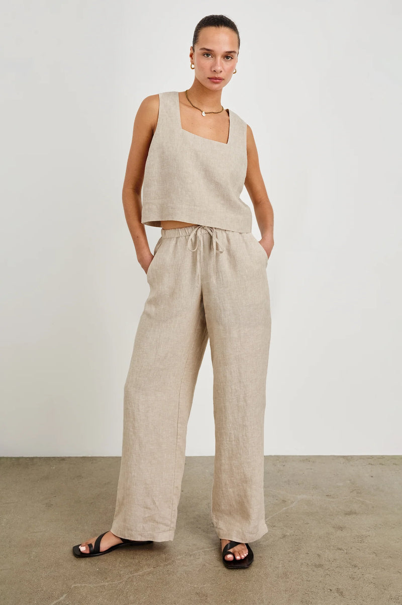 Emmie Pant Heathered Flax