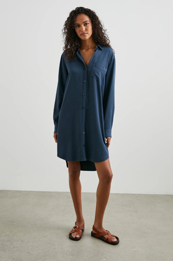 Sawyer Dress Navy  Eco