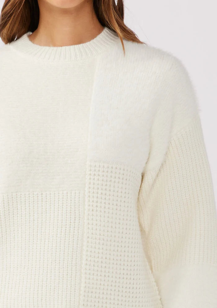 Plush Escape Sweater  Cream