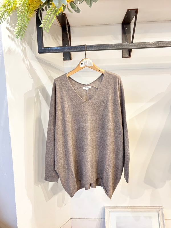 MIRACLE DOLMAN KNIT /MOCA