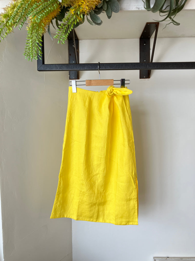 TWOKEYS　LINEN SKIRT SUNNY YELLOW💛