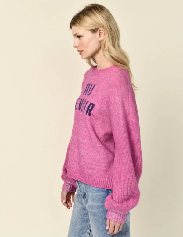 WOMEN'S AU REVOIR INSARSIA SWEATER IN FUSCIA GEM