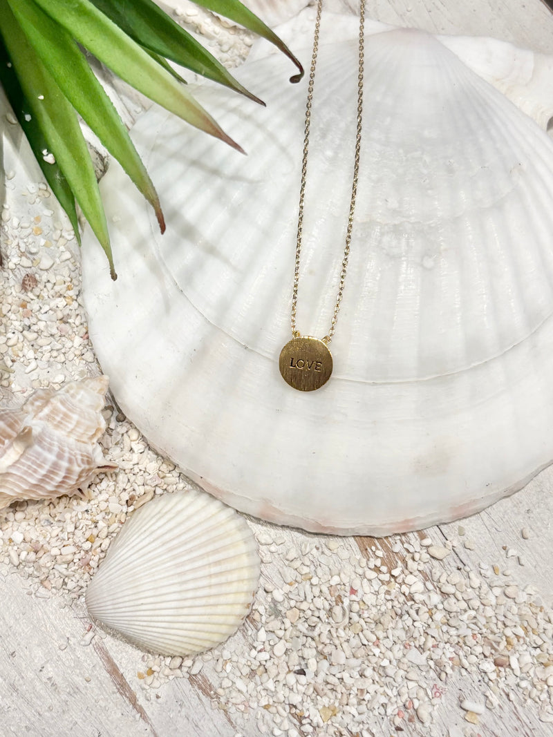 Girty's Key select necklace /LOVE coin