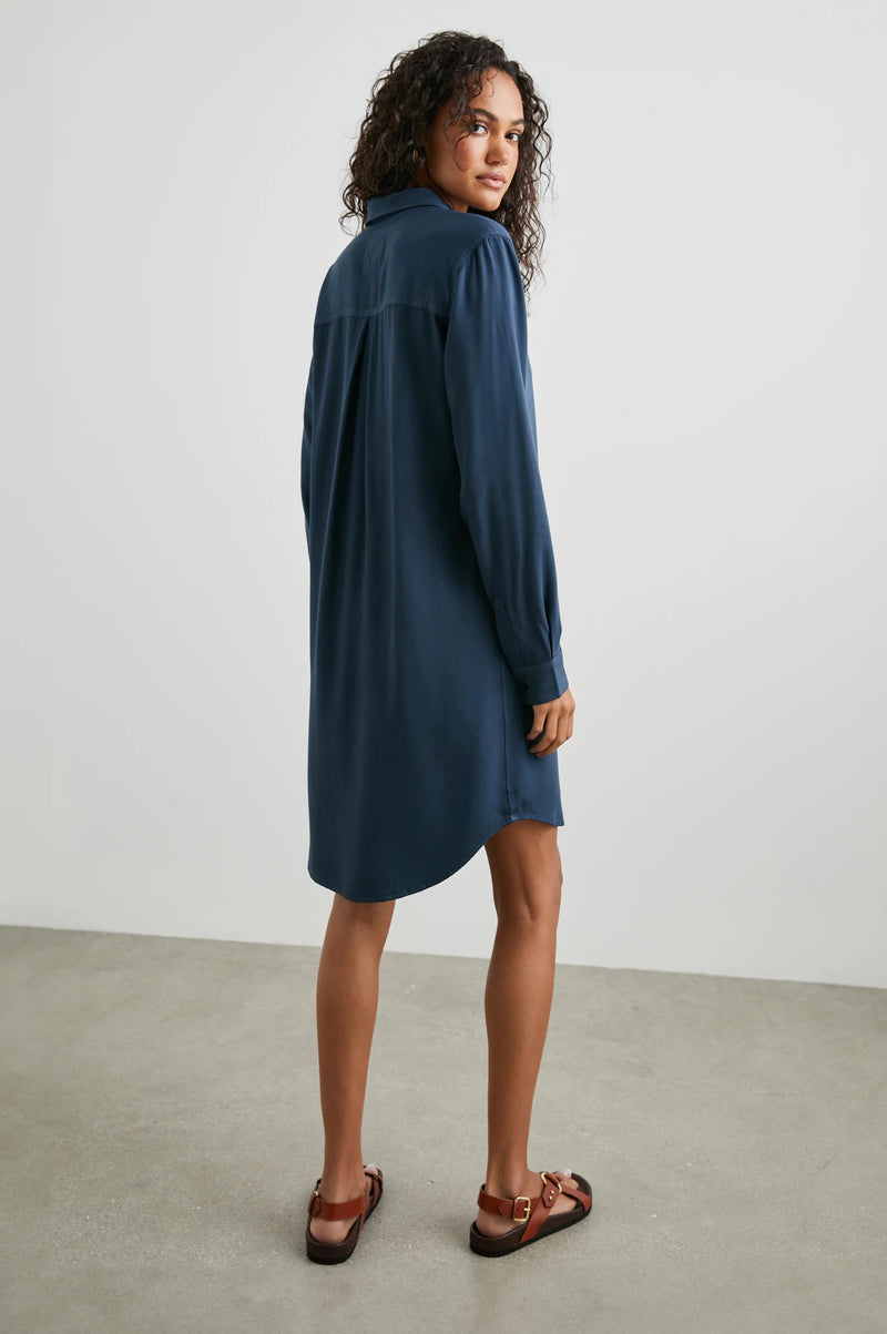 Sawyer Dress Navy  Eco