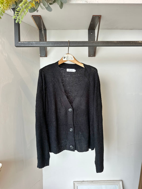 Miracle cardigan/ BLACK