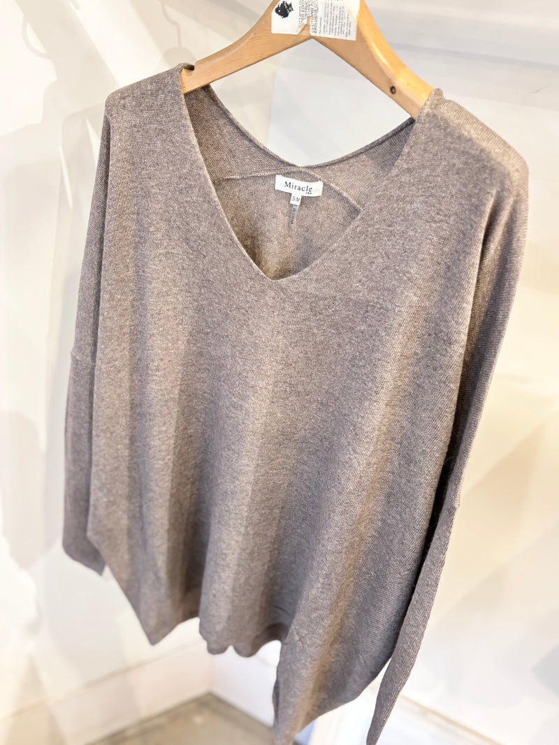 MIRACLE DOLMAN KNIT /MOCA