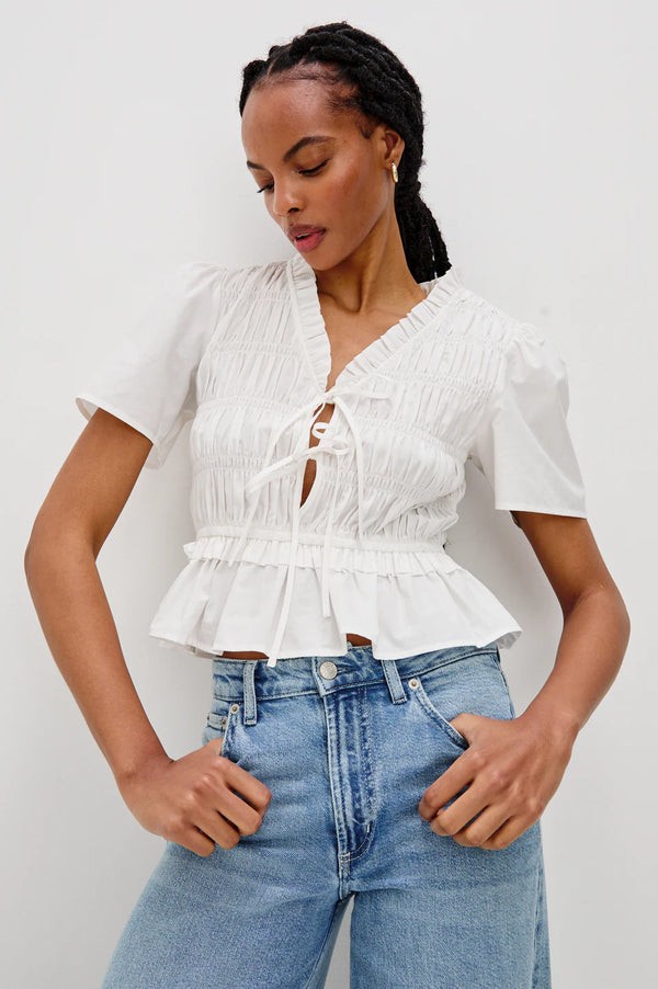 Portia Top White