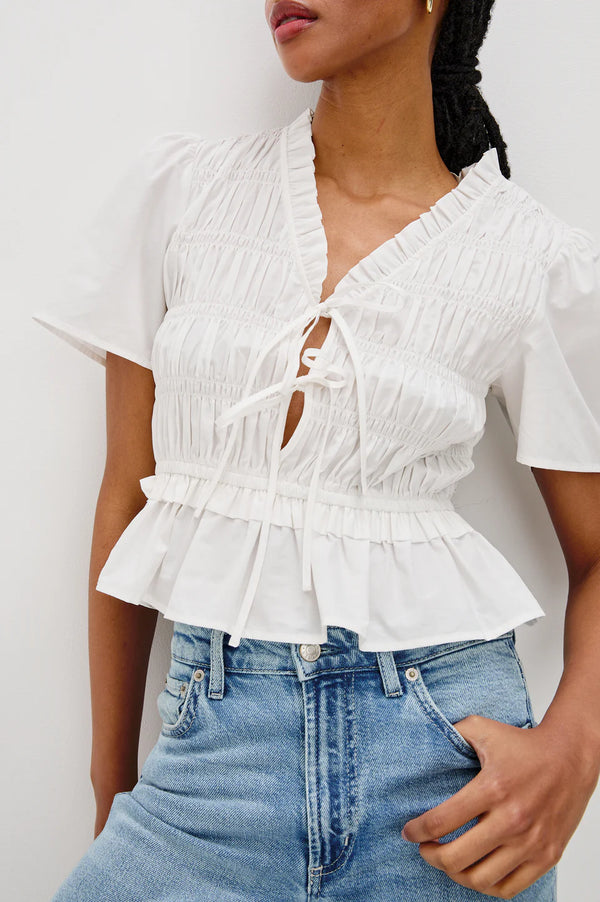 Portia Top White
