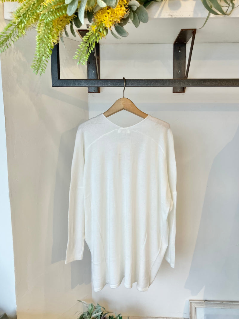 MIRACLE DOLMAN KNIT / White