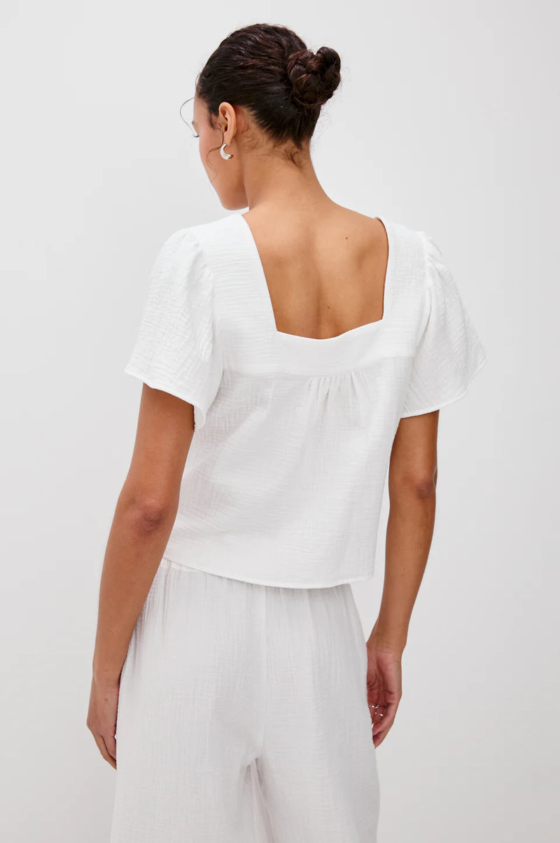 Casie Top White