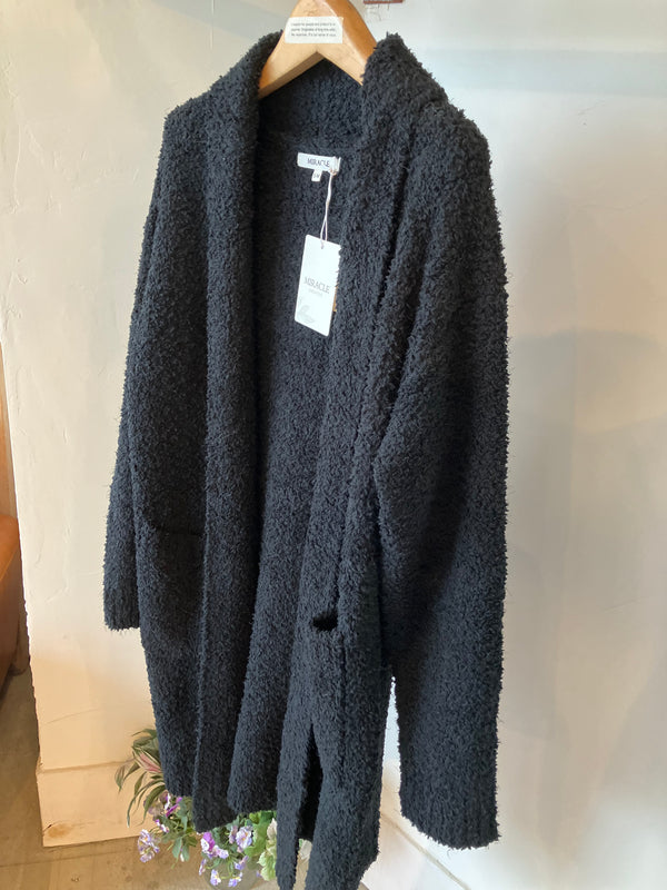 MIRACLE sweater cardigan/ BLACK