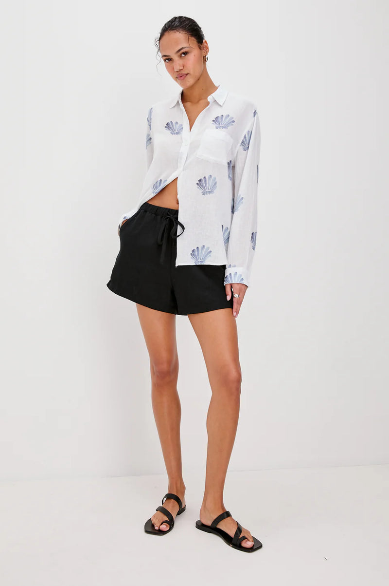 Charli Shirt Blue Seashells