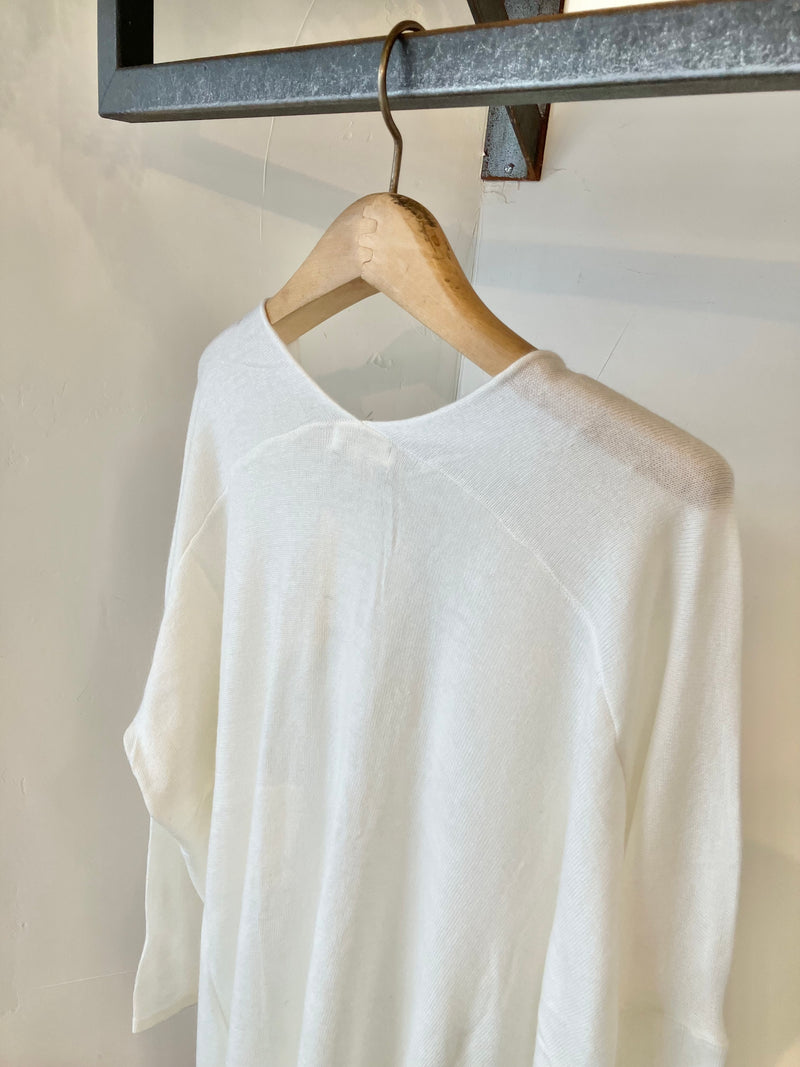 MIRACLE DOLMAN KNIT / White