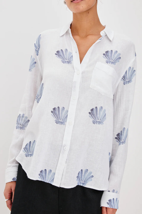 Charli Shirt Blue Seashells