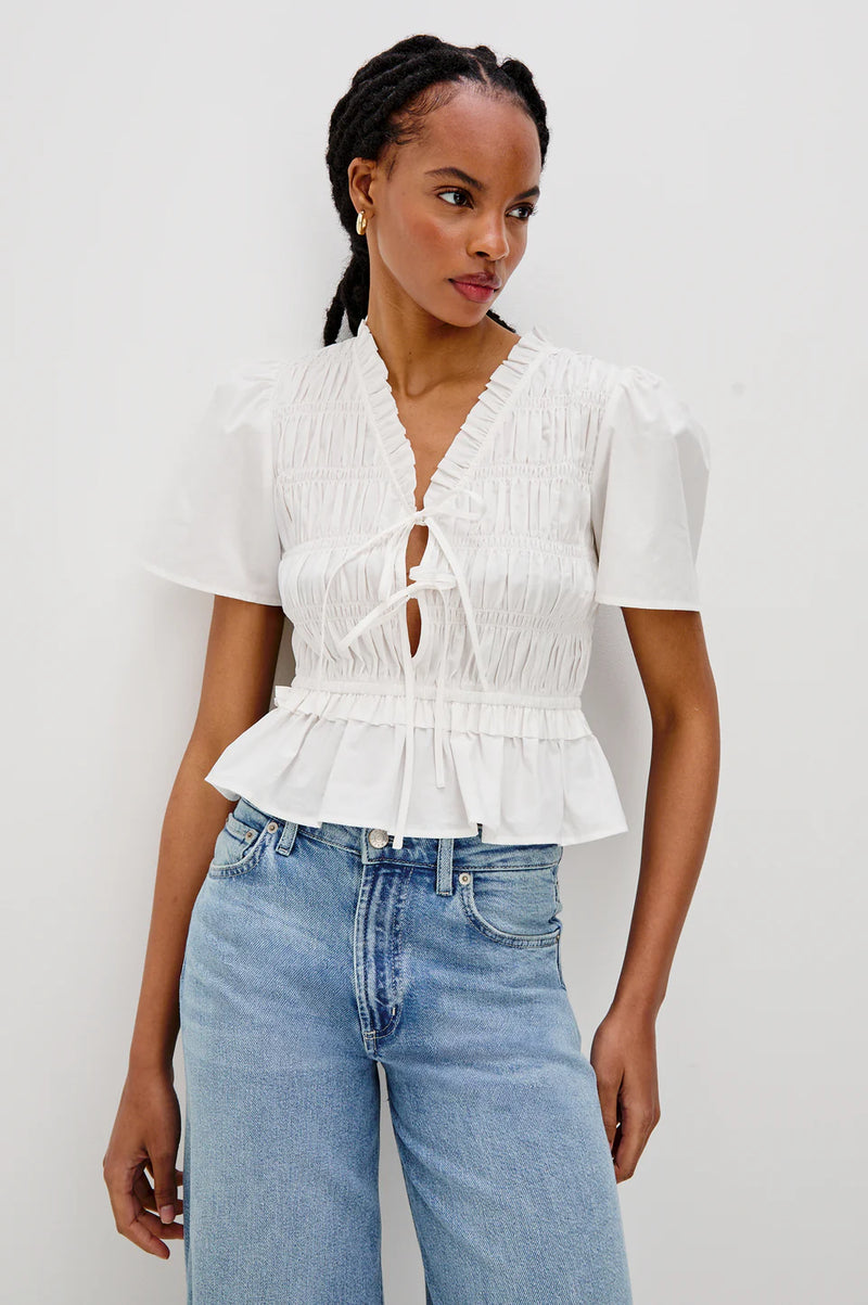 Portia Top White