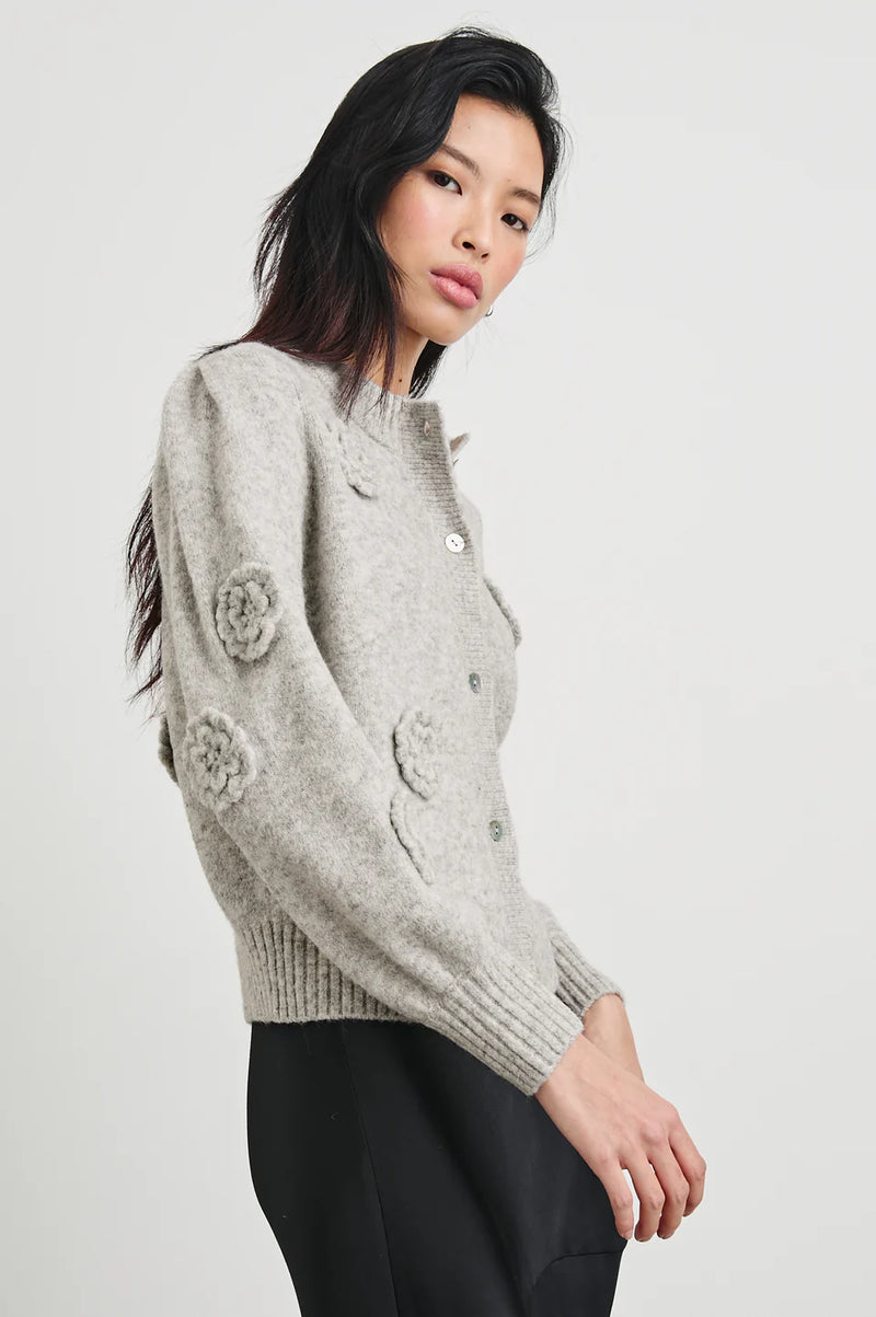 Francesca Cardigan Heather Grey