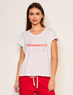 WOMEN'S MAMMOTH ROLLED SLEEVE TEE IN OPTIC WHITE