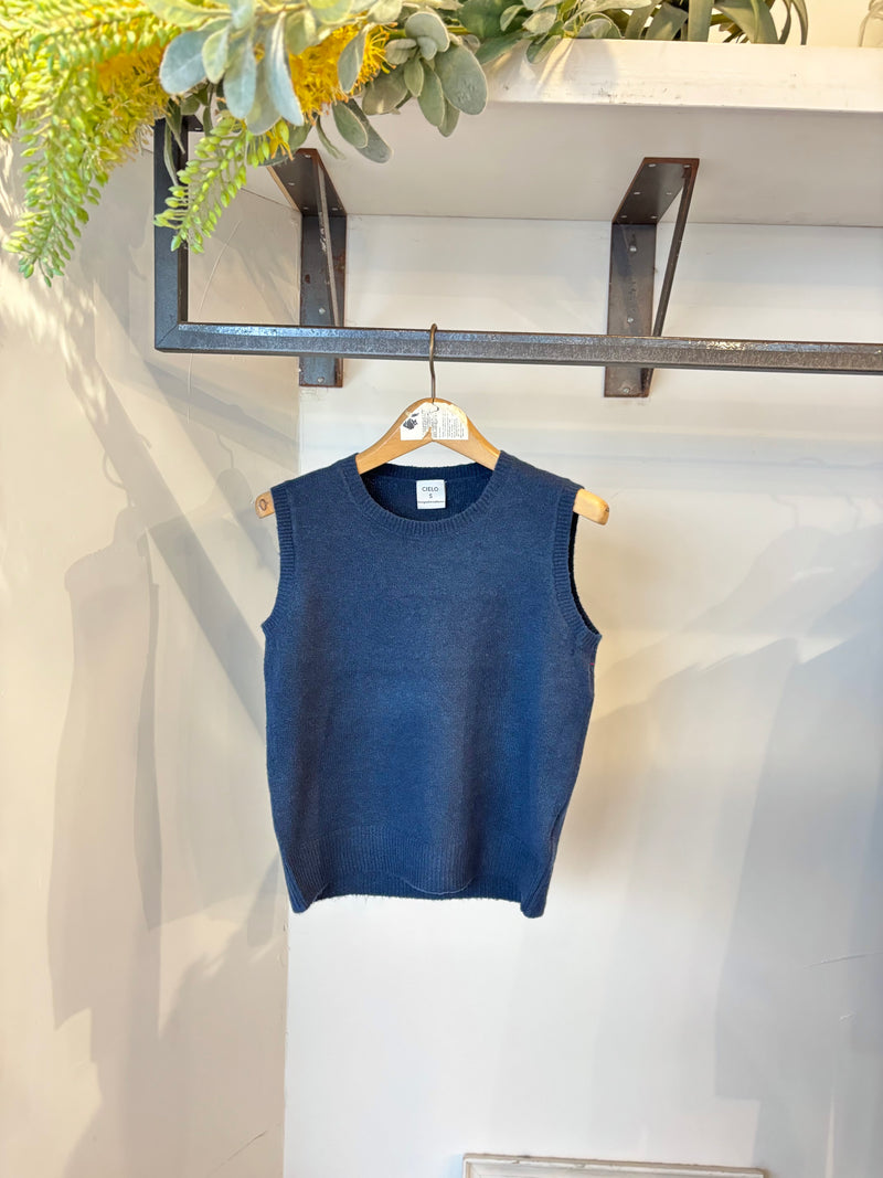 CIELO Knit Top / Navy