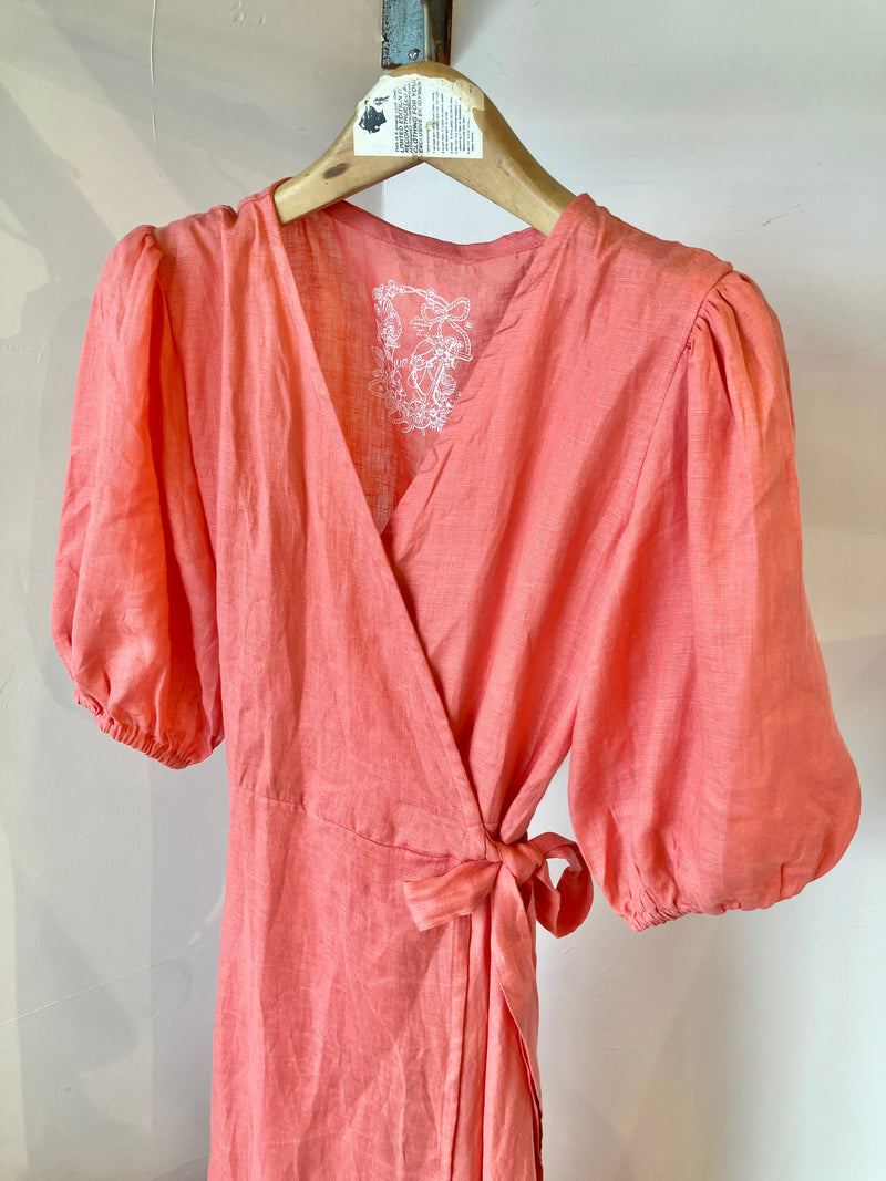 TWOKEYS /puff sleeve dress /sunny orange🍊