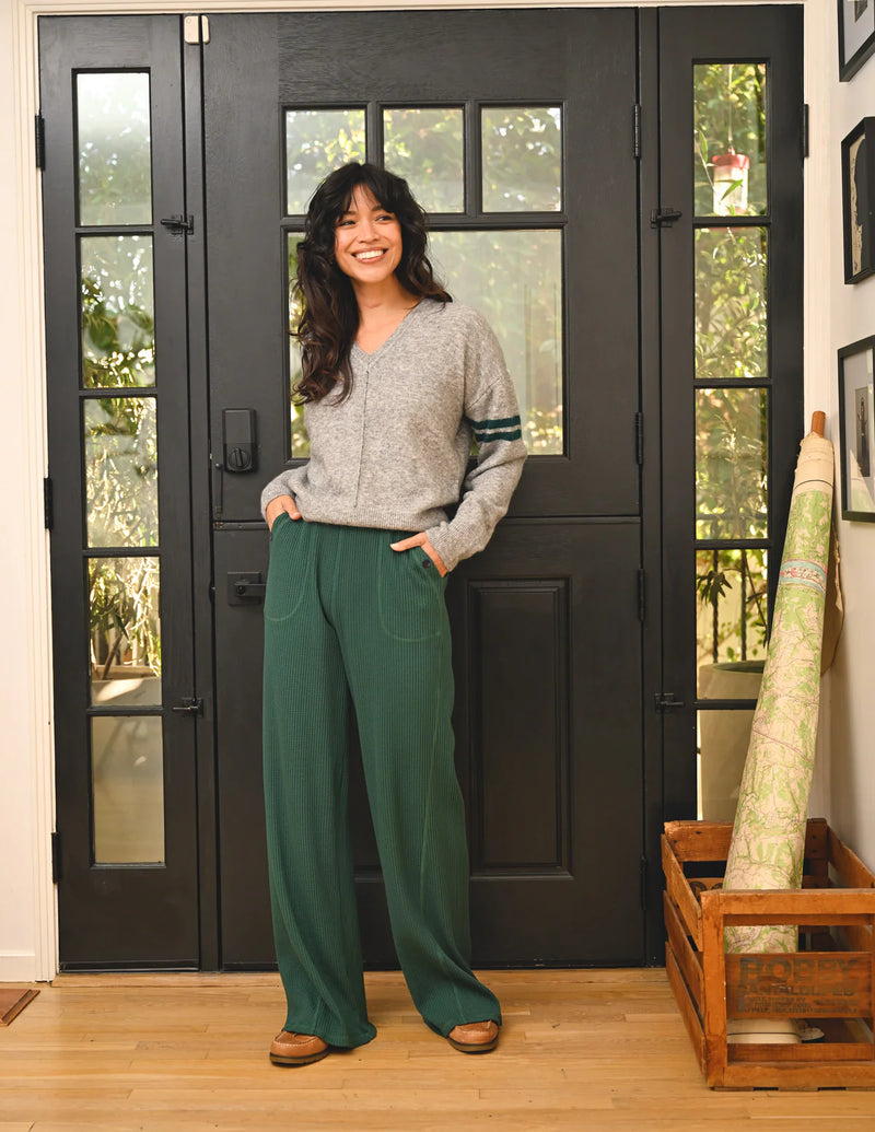 WOMEN'S FLARE LOUNGE PANT IN RAINFOREST
