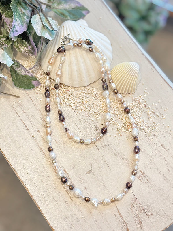 Girty's Key Select  「moyul」　　freshwater pearl /Brown/long