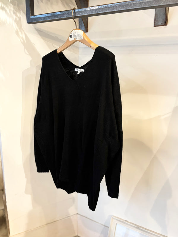 MIRACLE DOLMAN KNIT /BLACK