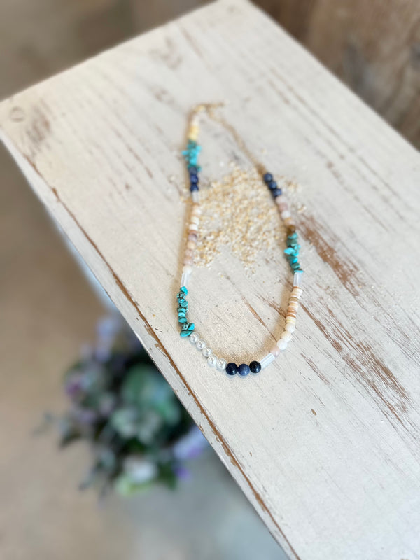 Girty's Key select / BLUE stone necklace