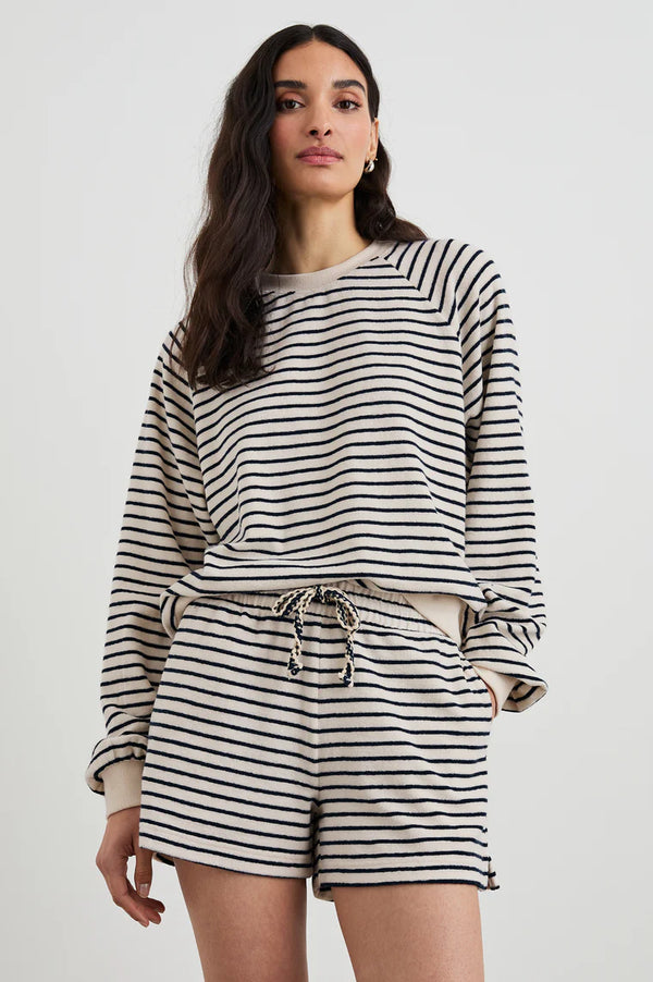 Theron Sweatshirt Sailor Stripe Terry Towel