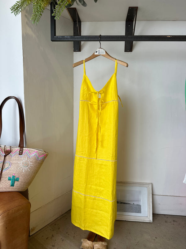 TWOKEYS  LINEN DRESS 💛sunny love