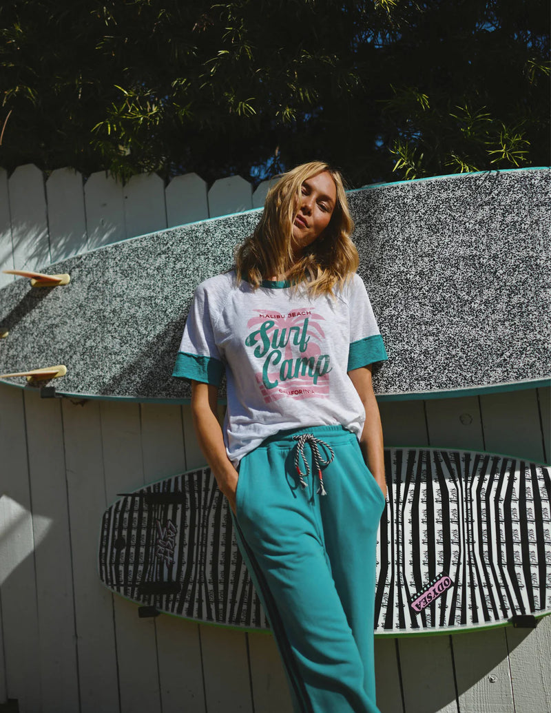 WOMEN'S LOUNGE PANT IN DUSTY AQUA