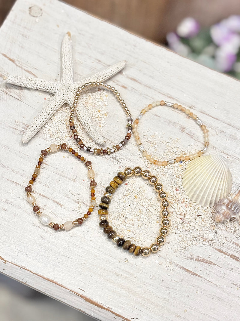 Girty's Keyselect bracelet / small bees brown