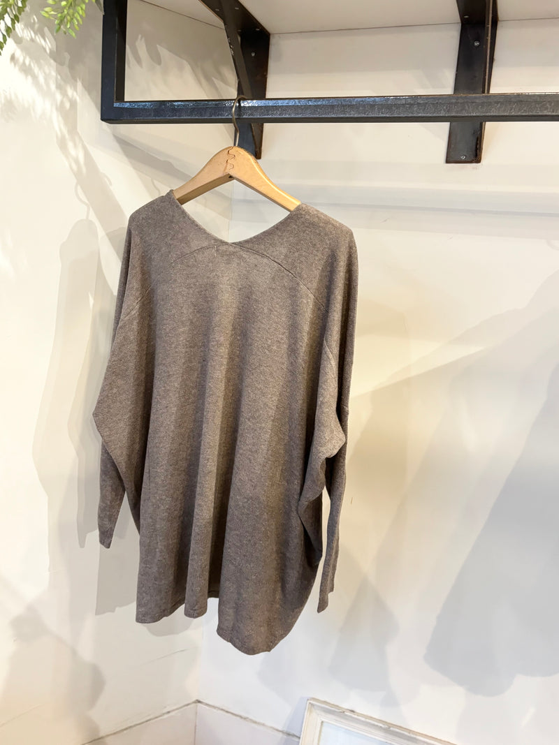 MIRACLE DOLMAN KNIT /MOCA