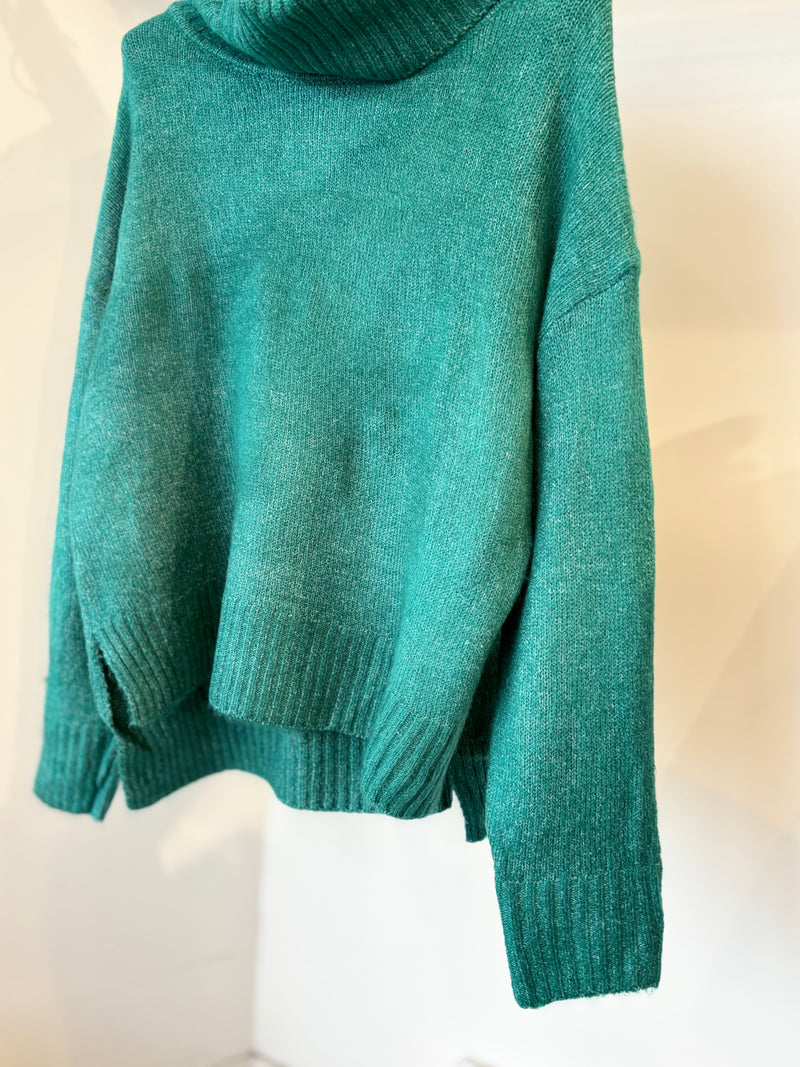 MIRACLE /TURTLE NECK KNIT /Green