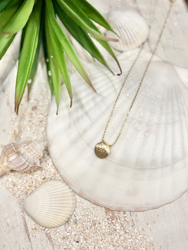 Girty's Key select necklace /LOVE coin