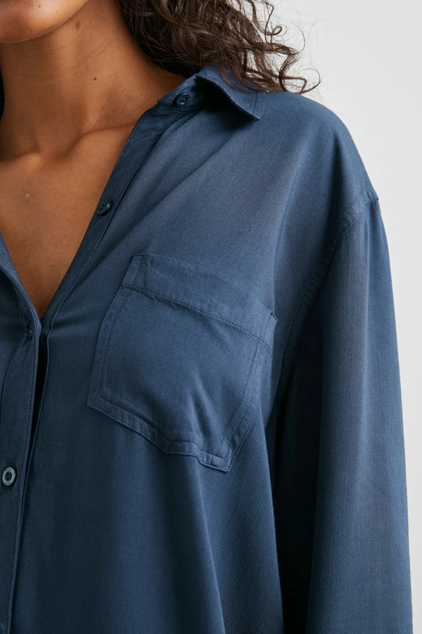 Sawyer Dress Navy  Eco