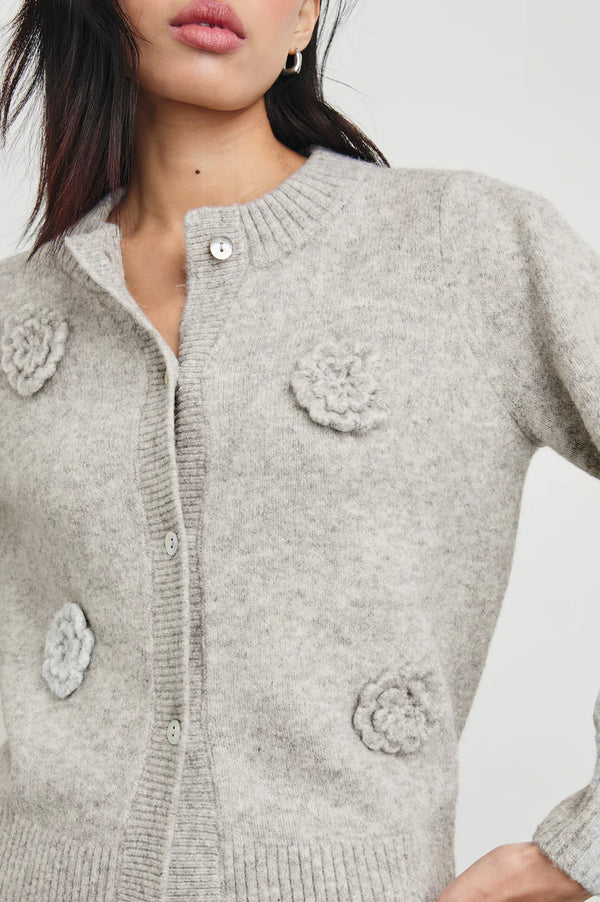 Francesca Cardigan Heather Grey