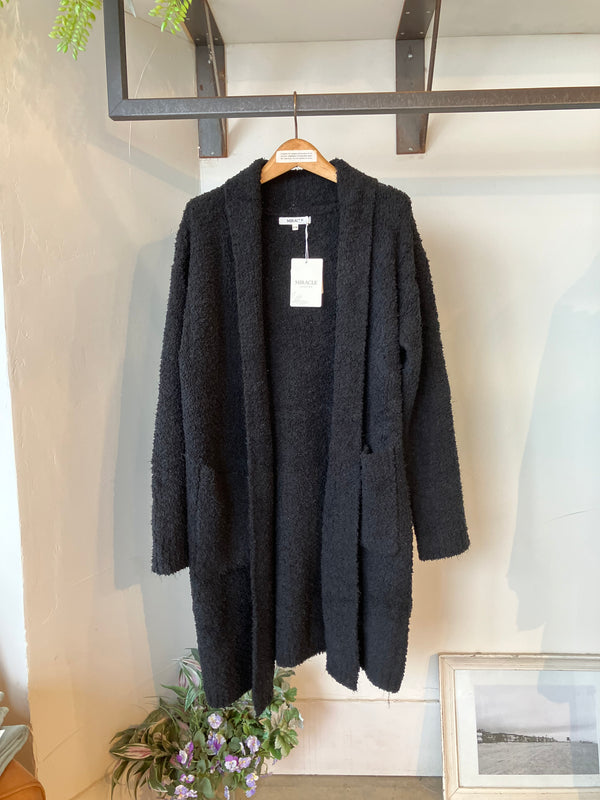 MIRACLE sweater cardigan/ BLACK